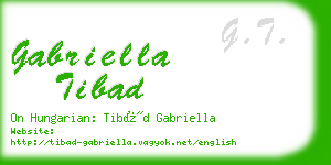 gabriella tibad business card